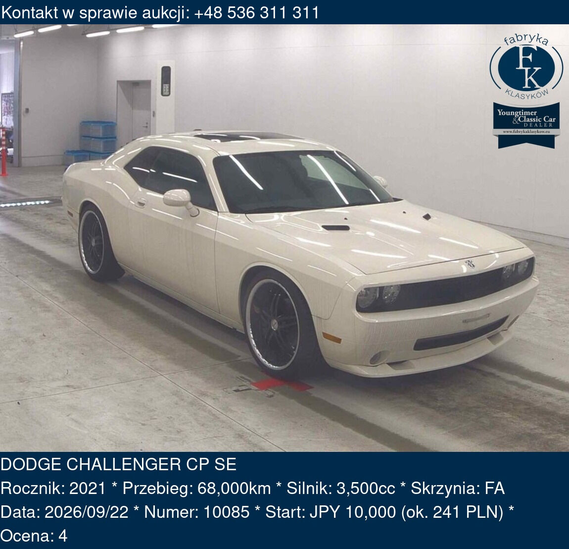 DODGE CHALLENGER CP SE 2021 - zdjęcie 2