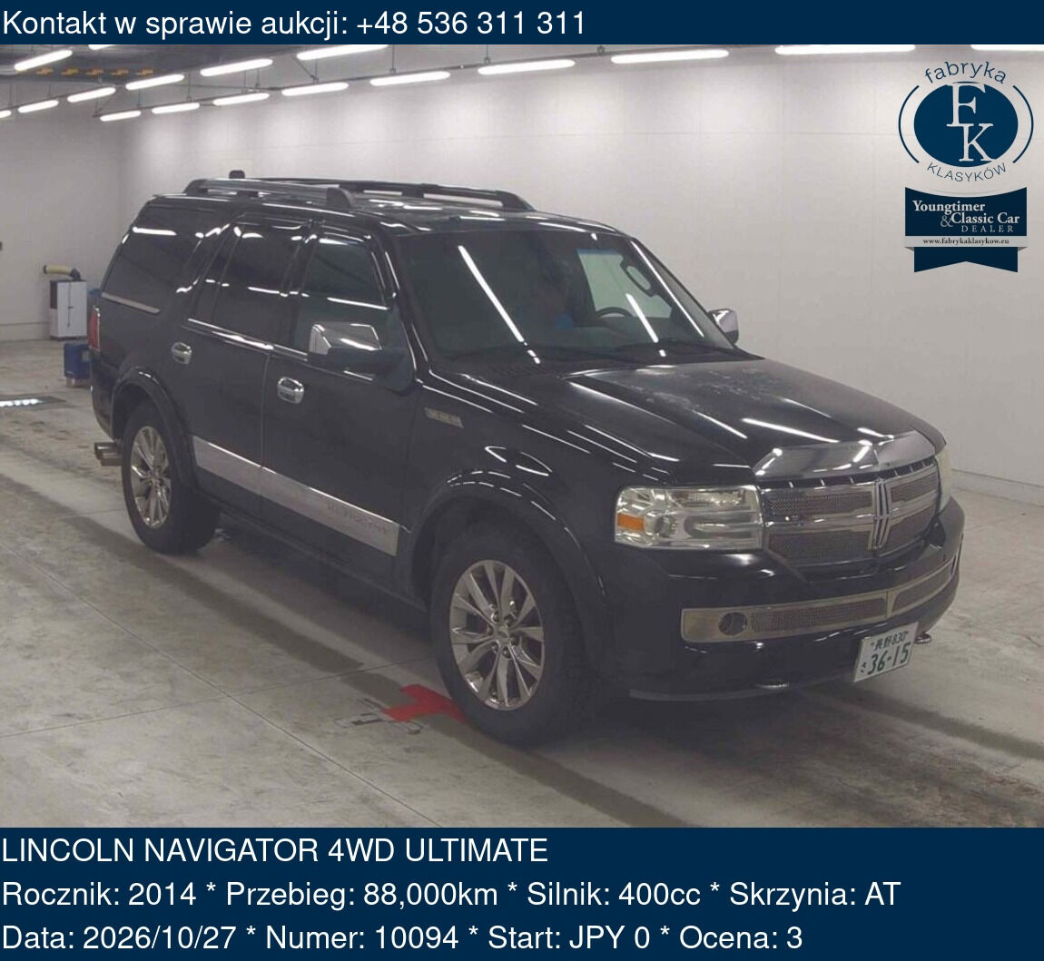 LINCOLN NAVIGATOR 4WD ULTIMATE 2014 - zdjęcie 2