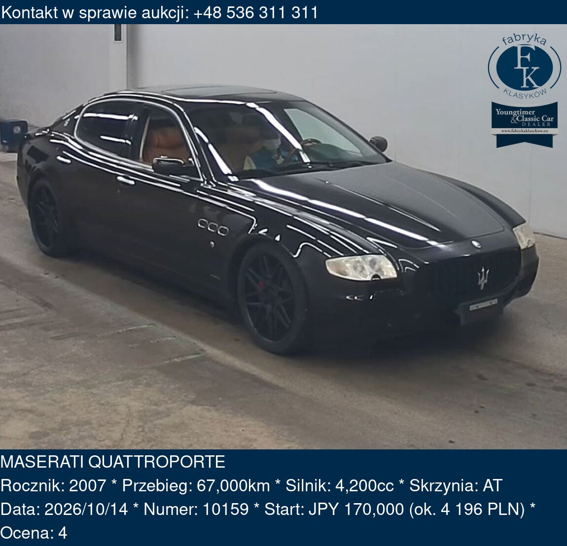 MASERATI QUATTROPORTE 2007 - zdjęcie 2