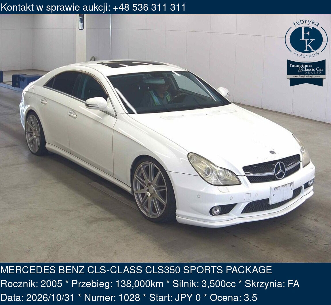 MERCEDES BENZ CLS-CLASS CLS350 SPORTS PACKAGE 2005 - zdjęcie 2