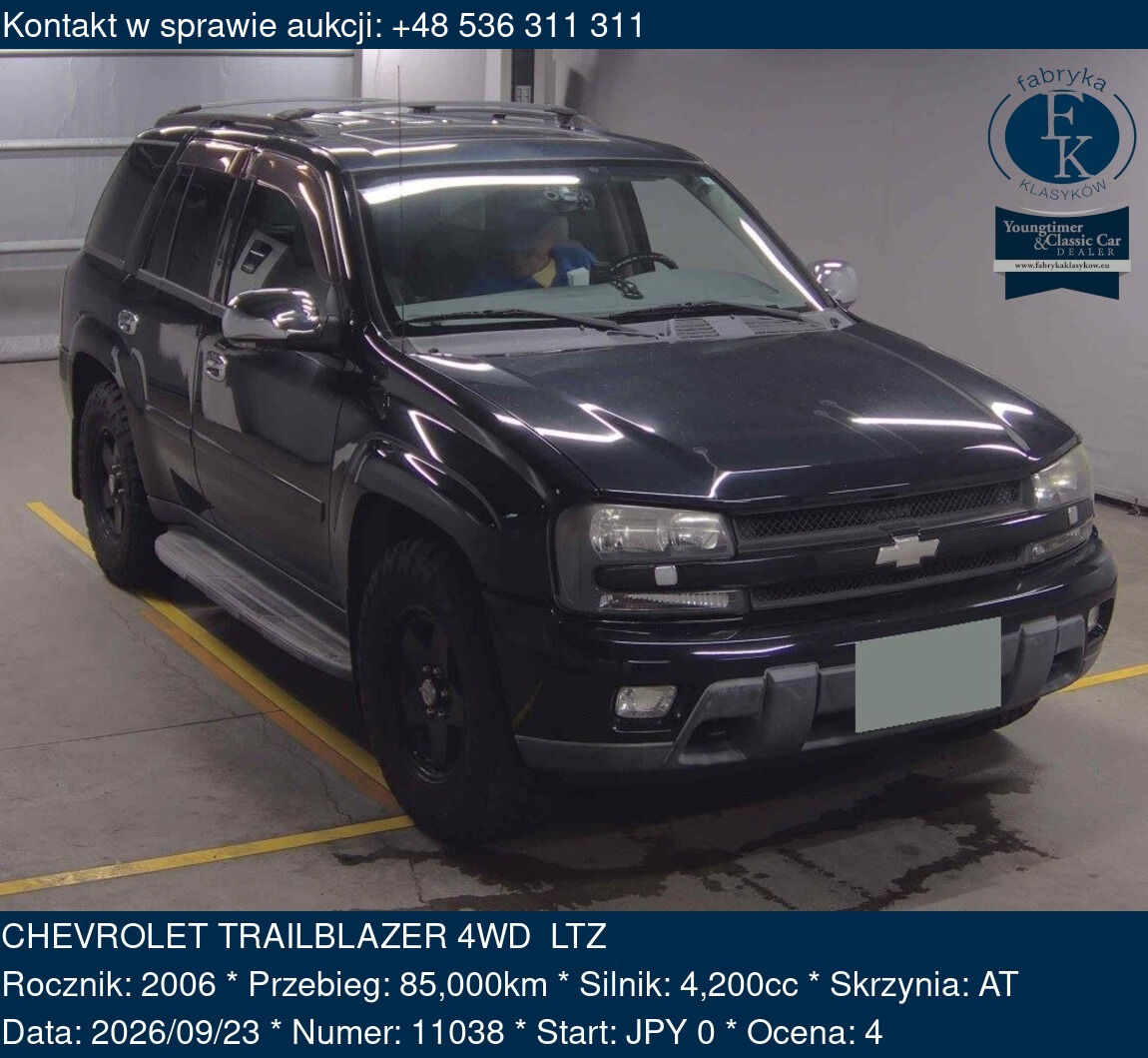 CHEVROLET TRAILBLAZER 4WD LTZ 2006 - zdjęcie 2
