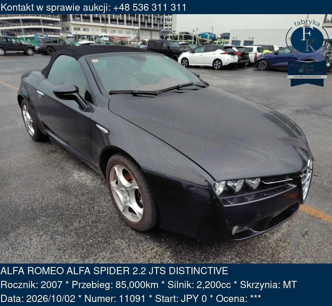 ALFA ROMEO ALFA SPIDER 2.2 JTS DISTINCTIVE 2007 - zdjęcie 2