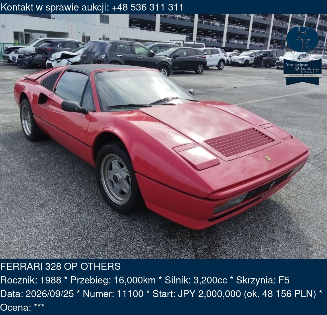 FERRARI 328 OP OTHERS 1988 - zdjęcie 2