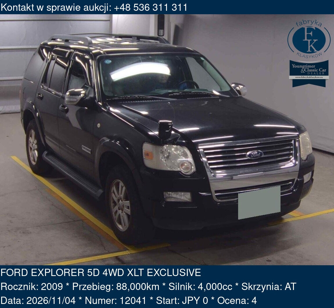 FORD EXPLORER 5D 4WD XLT EXCLUSIVE 2009 - zdjęcie 2