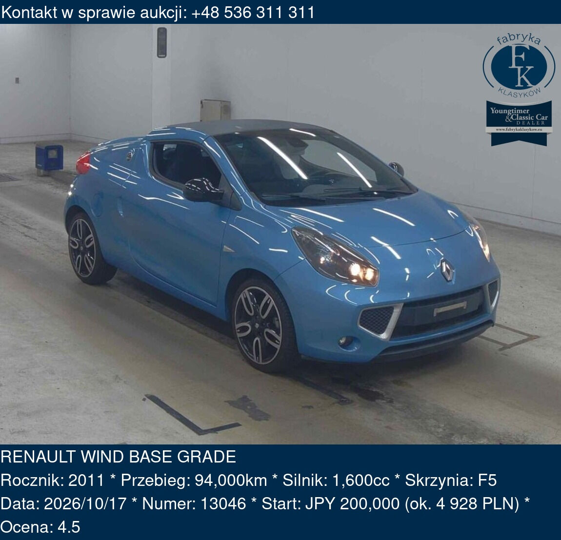 RENAULT WIND BASE GRADE 2011 - zdjęcie 2
