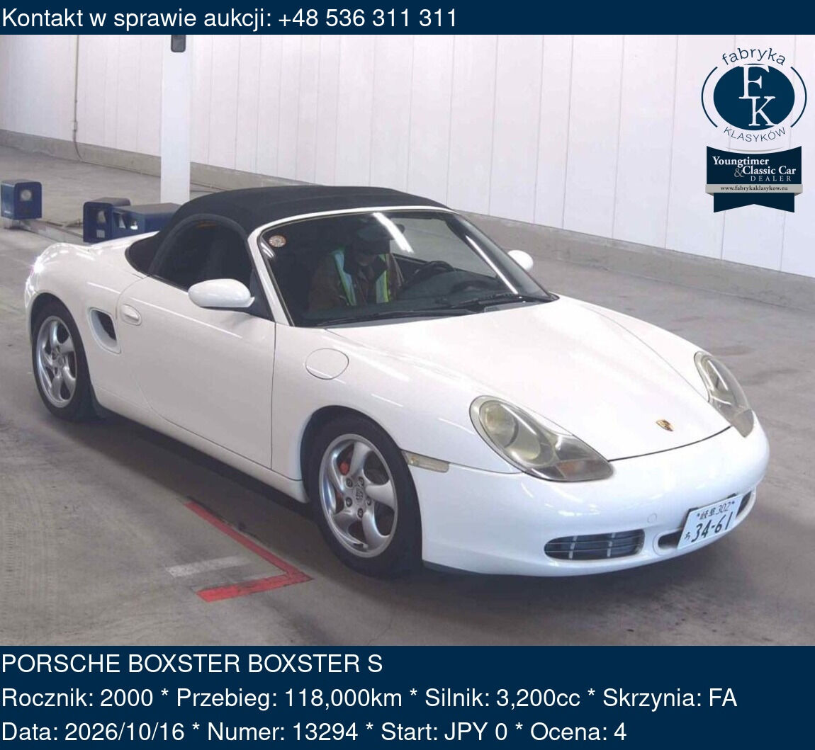 PORSCHE BOXSTER BOXSTER S 2000 - zdjęcie 2
