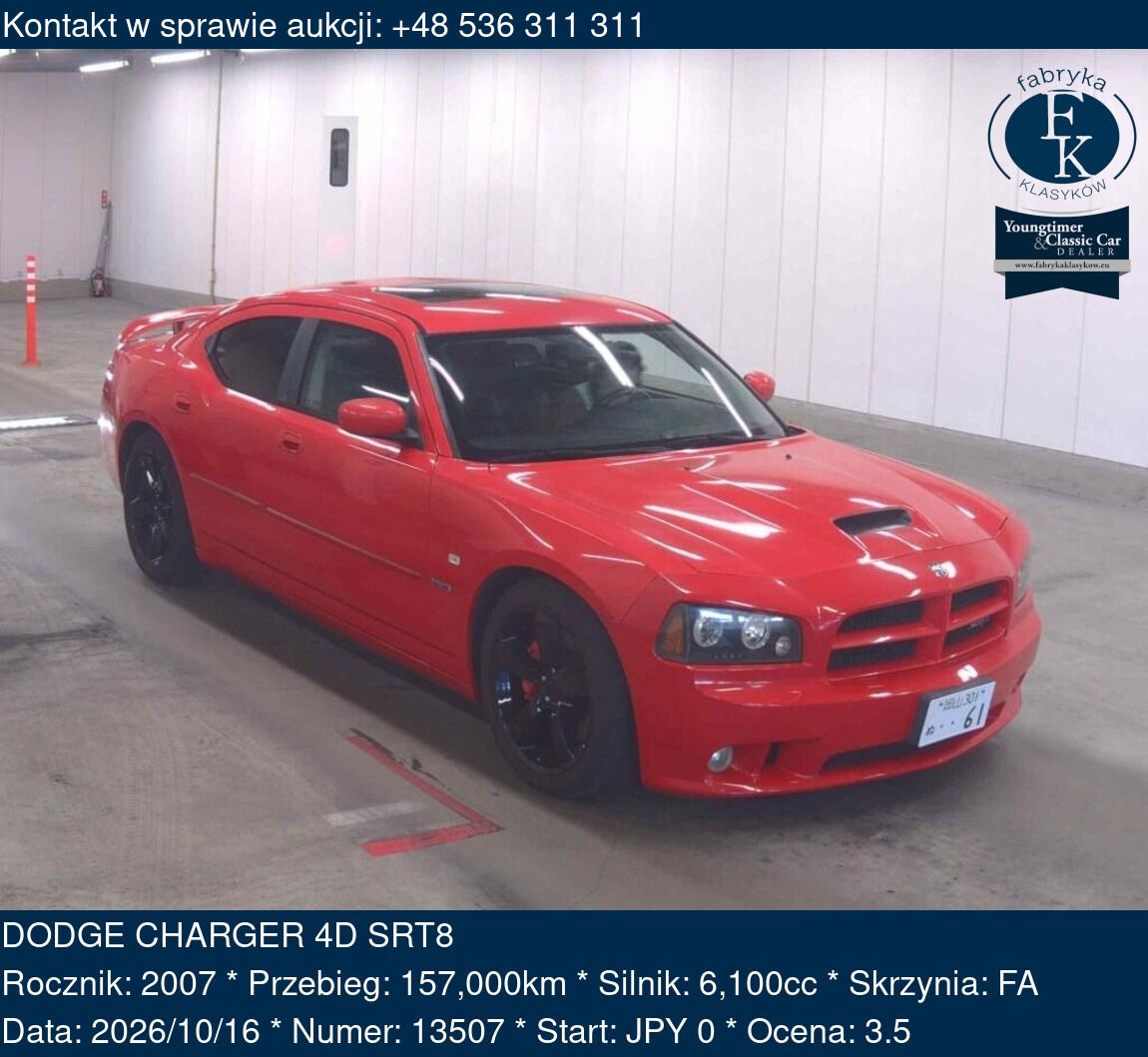 DODGE CHARGER 4D SRT8 2007 - zdjęcie 2