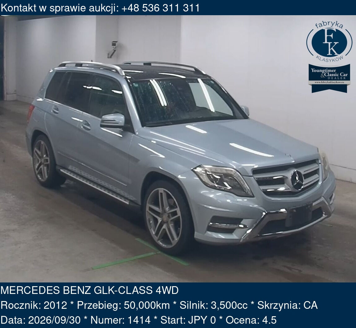 MERCEDES BENZ GLK-CLASS 4WD 2012 - zdjęcie 2