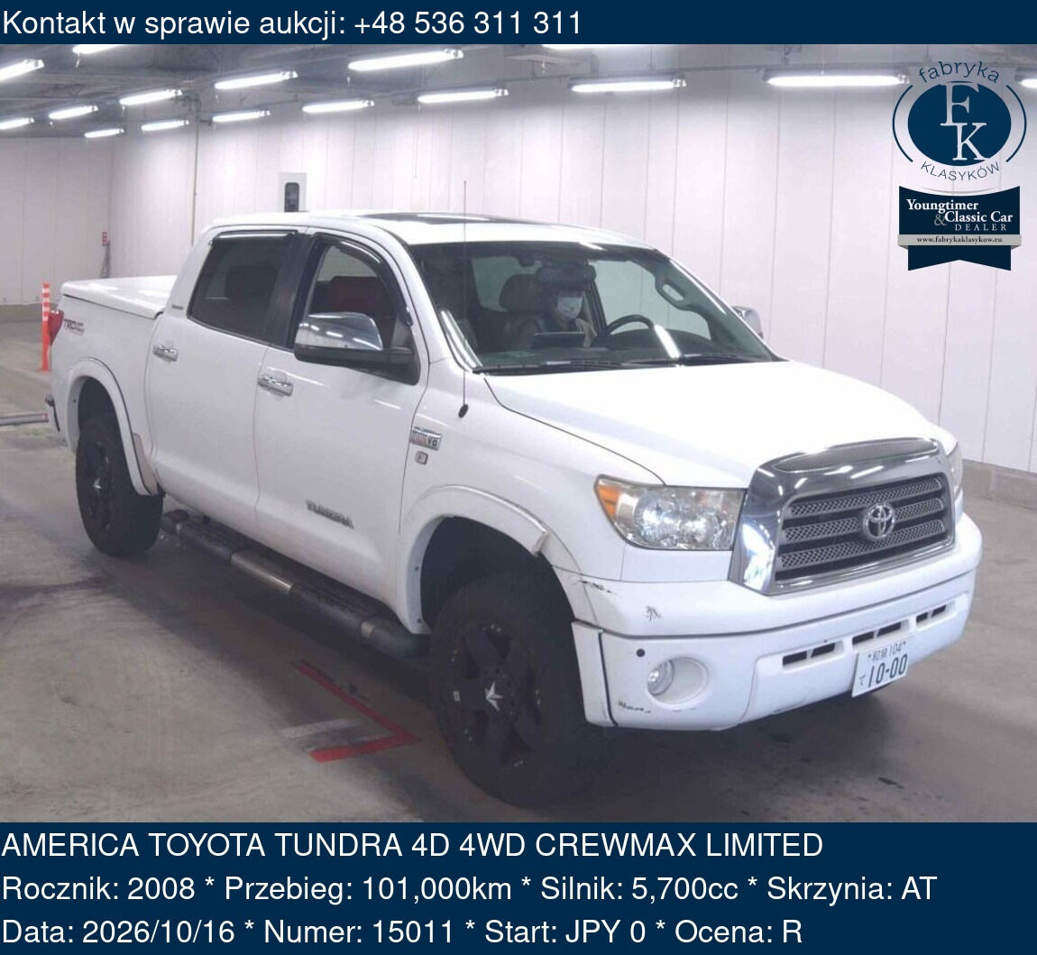 AMERICA TOYOTA TUNDRA 4D 4WD CREWMAX LIMITED 2008 - zdjęcie 2