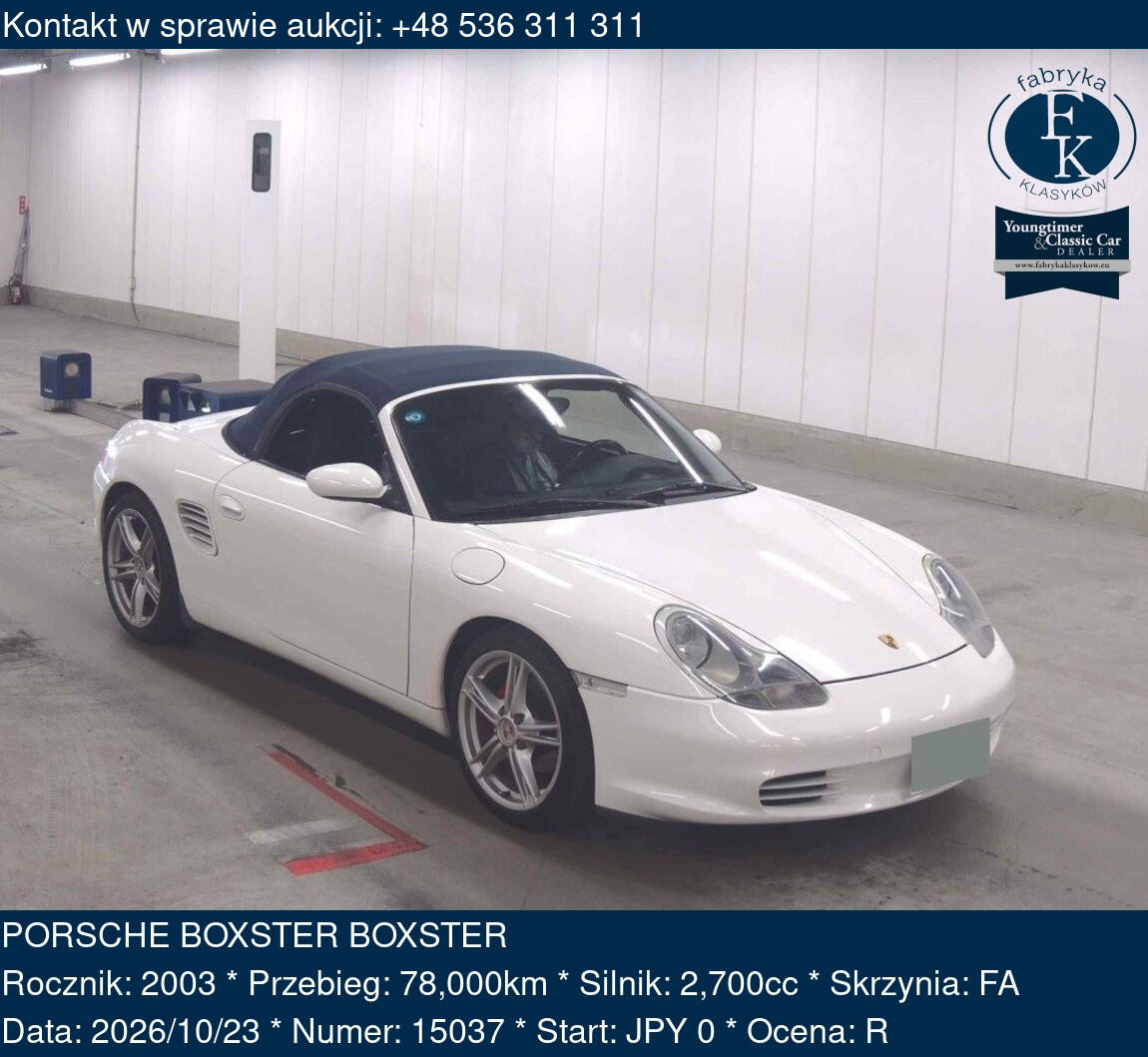 PORSCHE BOXSTER BOXSTER 2003 - zdjęcie 2