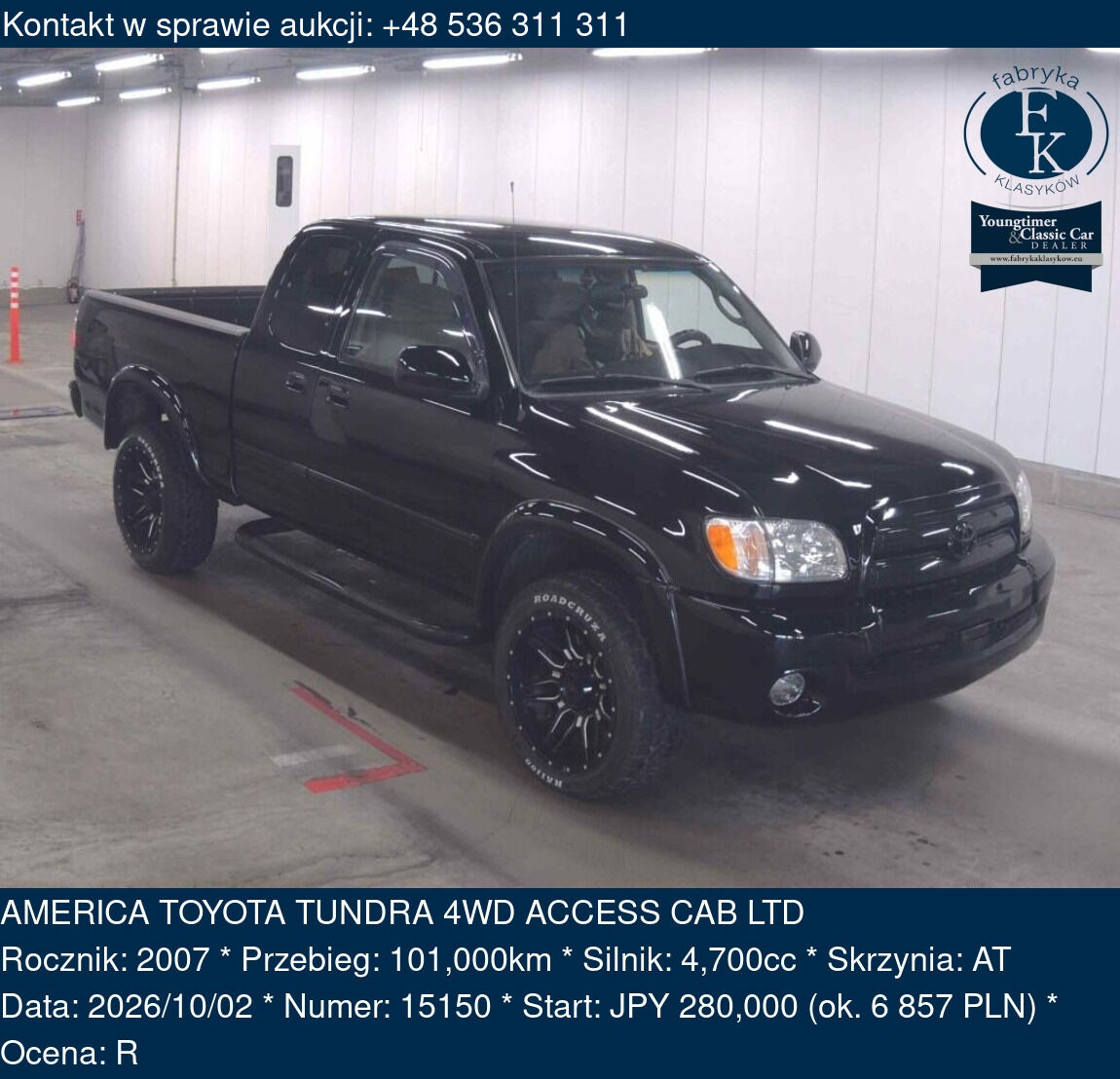 AMERICA TOYOTA TUNDRA 4WD ACCESS CAB LTD 2007 - zdjęcie 2