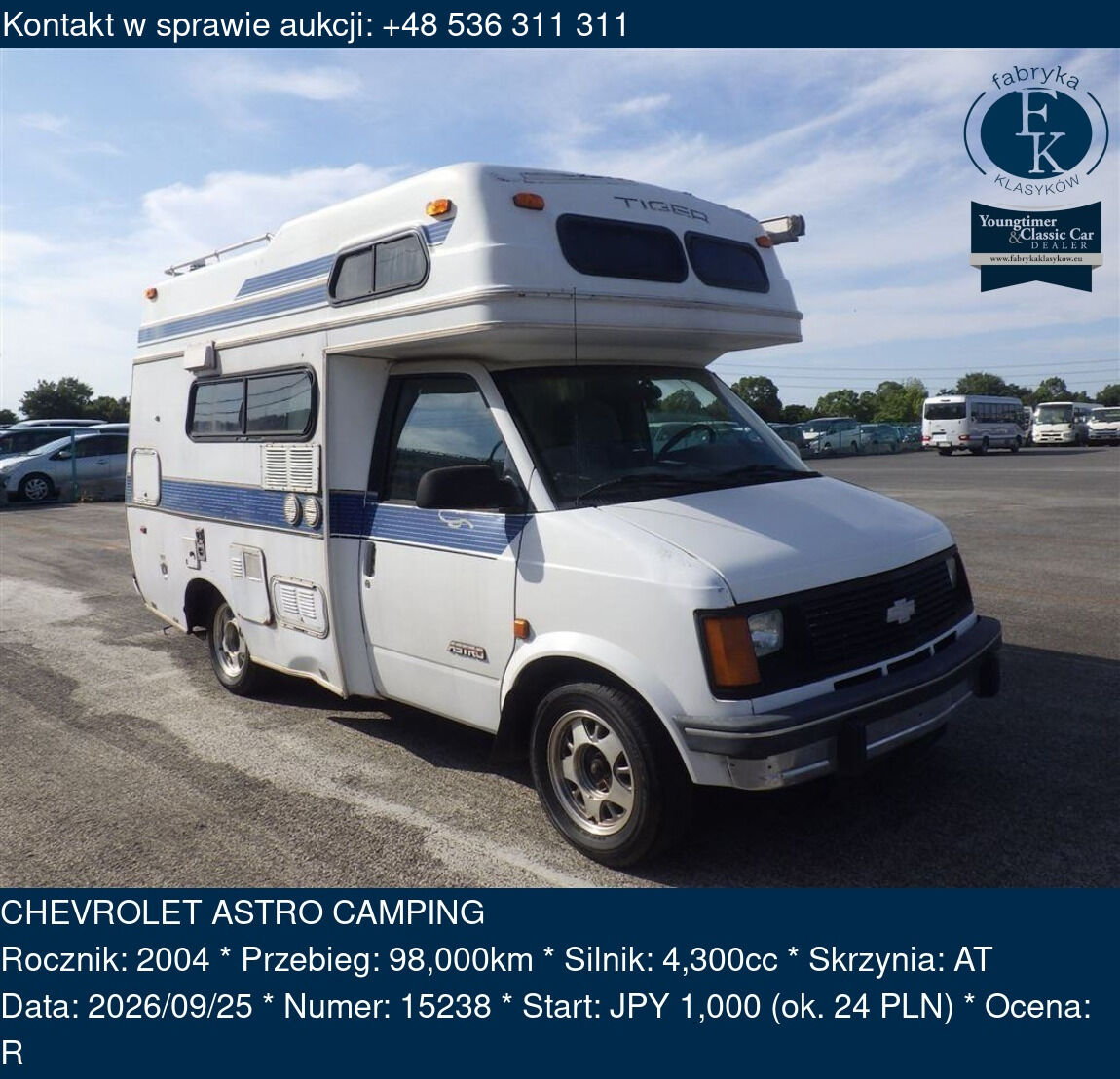 CHEVROLET ASTRO CAMPING 2004 - zdjęcie 2