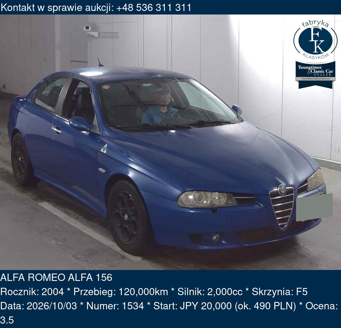 ALFA ROMEO ALFA 156 2004 - zdjęcie 2