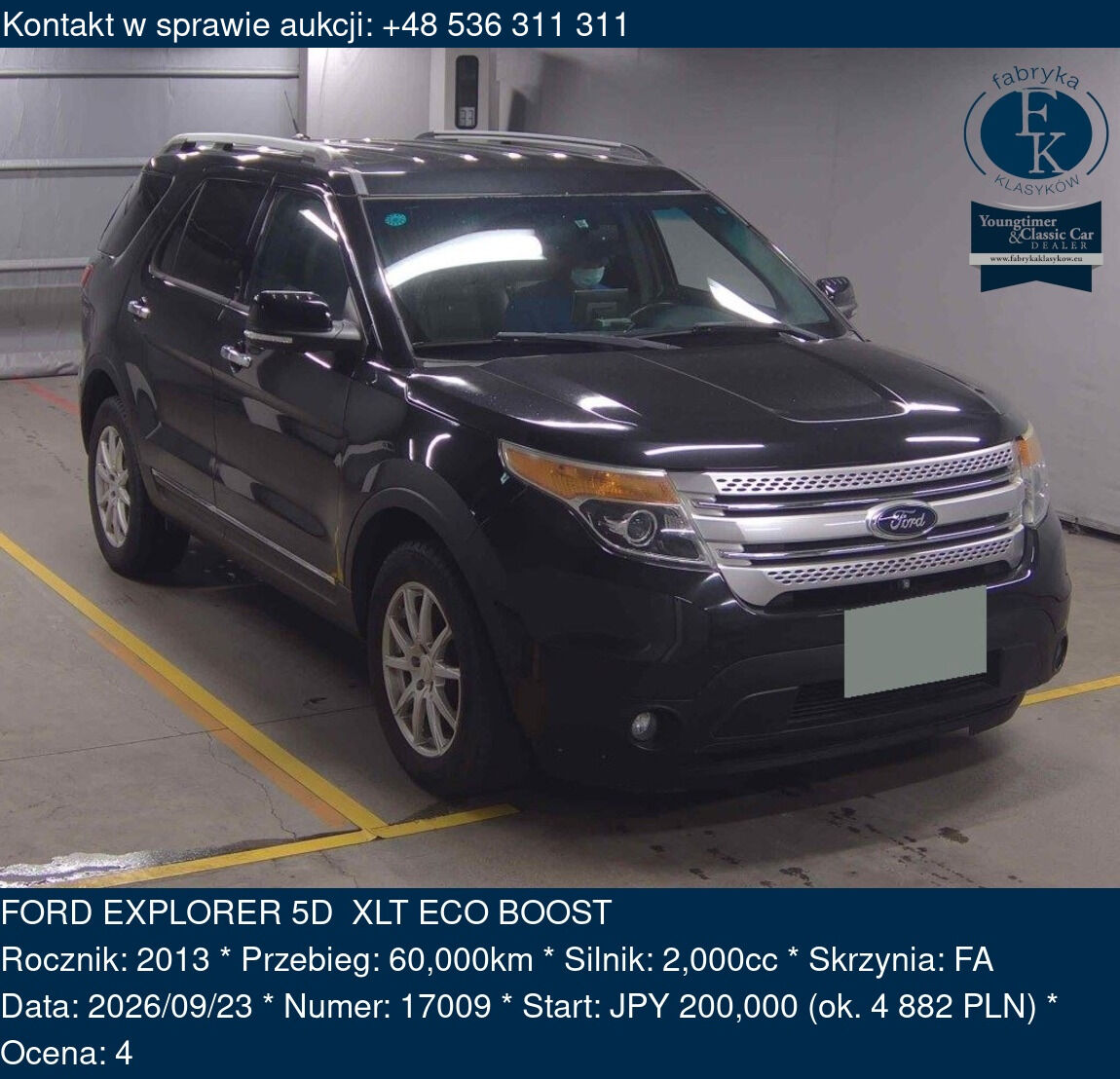 FORD EXPLORER 5D XLT ECO BOOST 2013 - zdjęcie 2