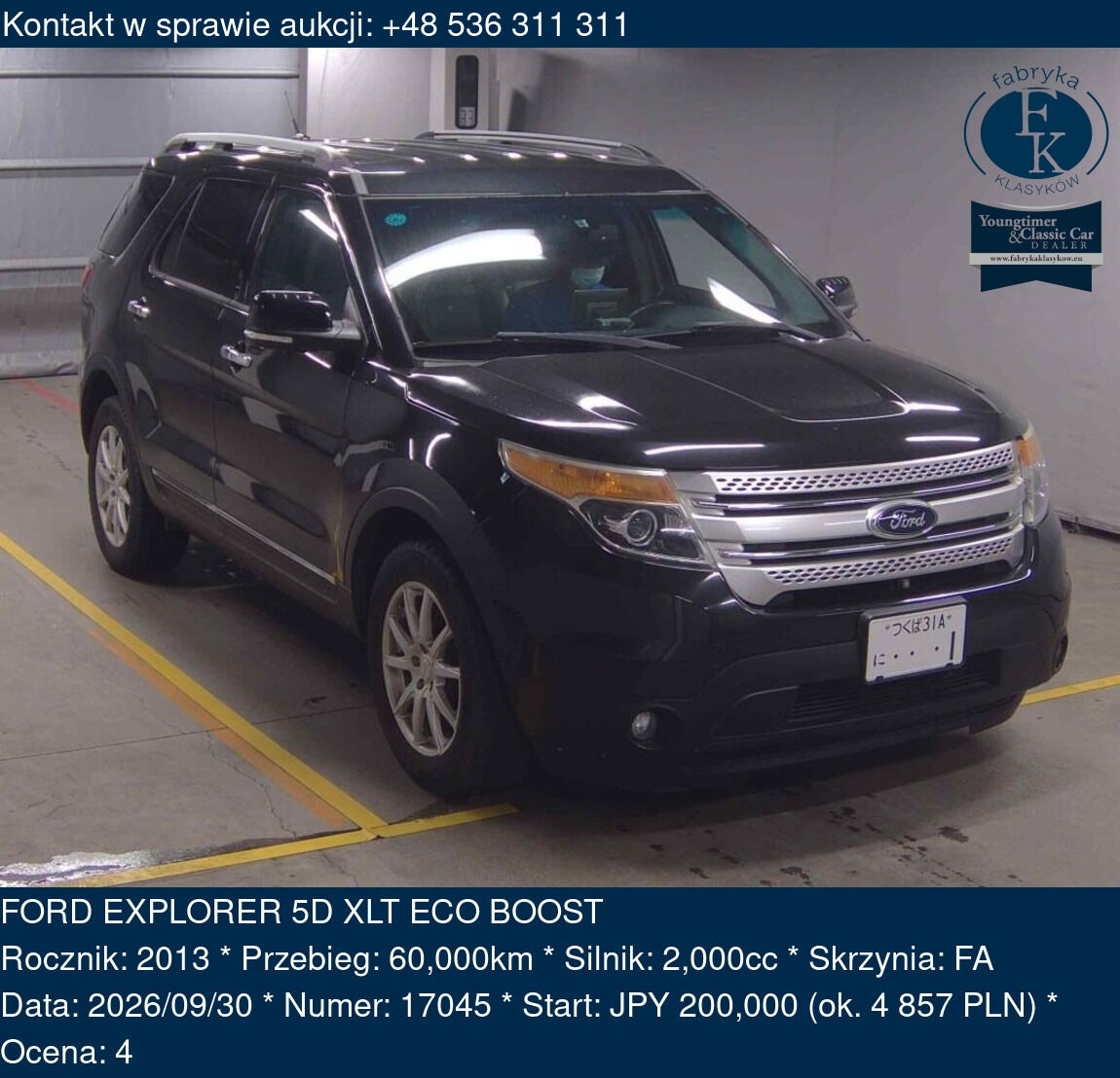 FORD EXPLORER 5D XLT ECO BOOST 2013 - zdjęcie 2