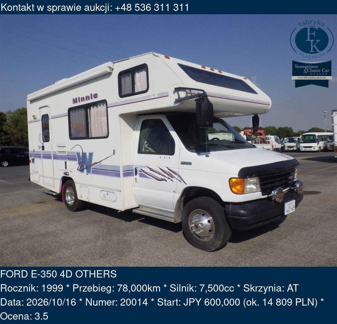 FORD E-350 4D OTHERS 1999 - zdjęcie 2