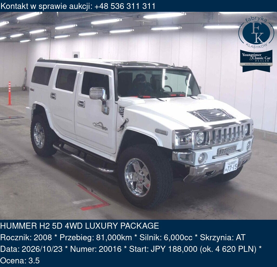 HUMMER H2 5D 4WD LUXURY PACKAGE 2008 - zdjęcie 2