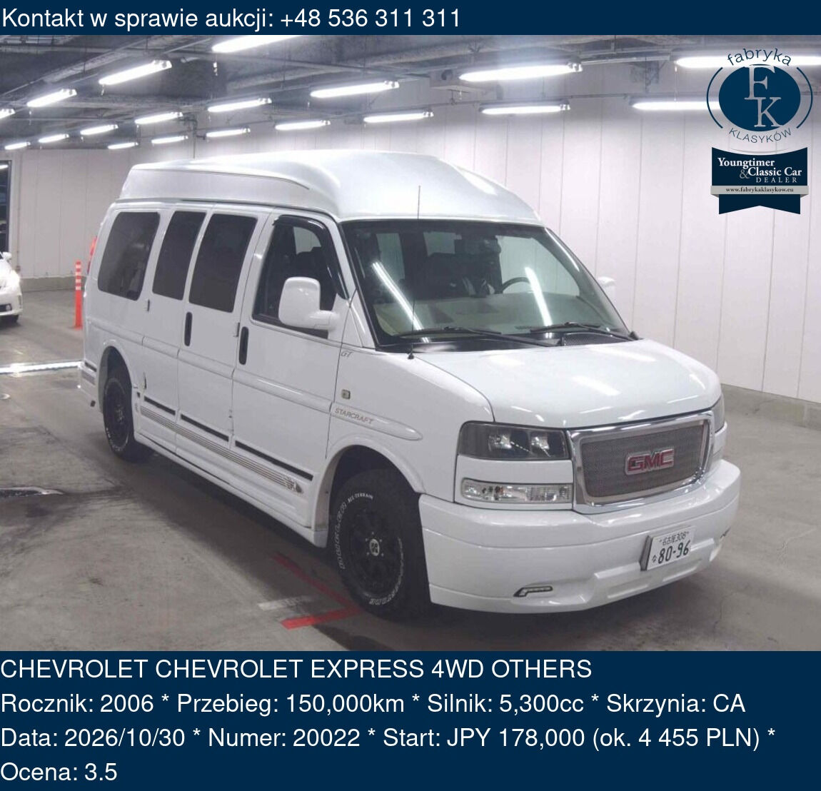 CHEVROLET CHEVROLET EXPRESS 4WD OTHERS 2006 - zdjęcie 2