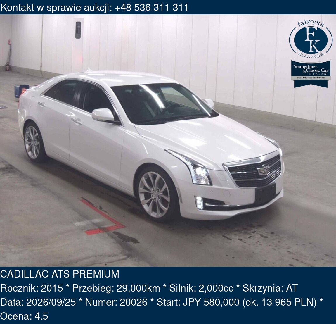 CADILLAC ATS PREMIUM 2015 - zdjęcie 2