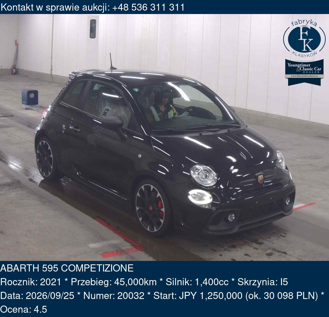 ABARTH 595 COMPETIZIONE 2021 - zdjęcie 2