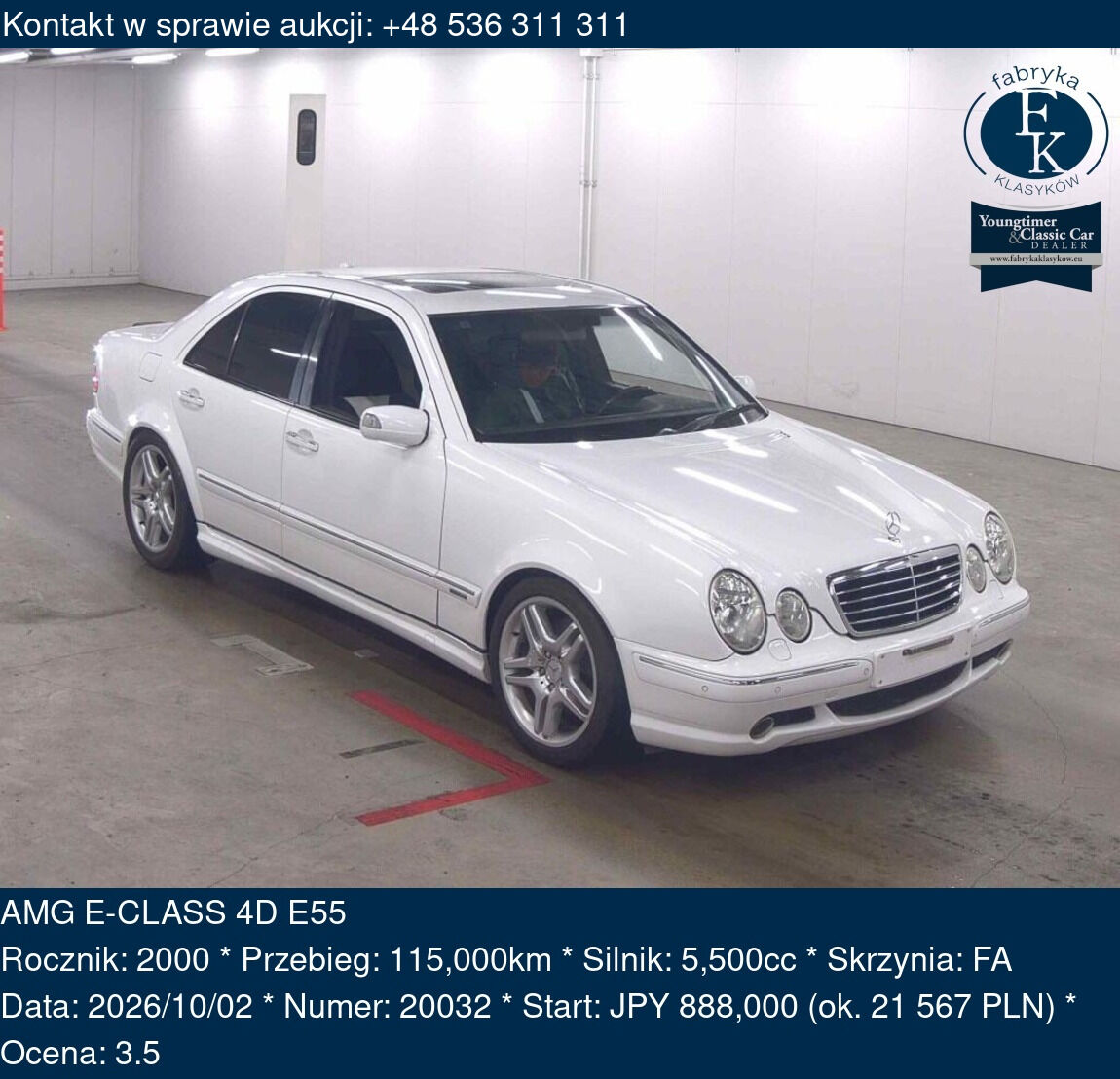 AMG E-CLASS 4D E55 2000 - zdjęcie 2