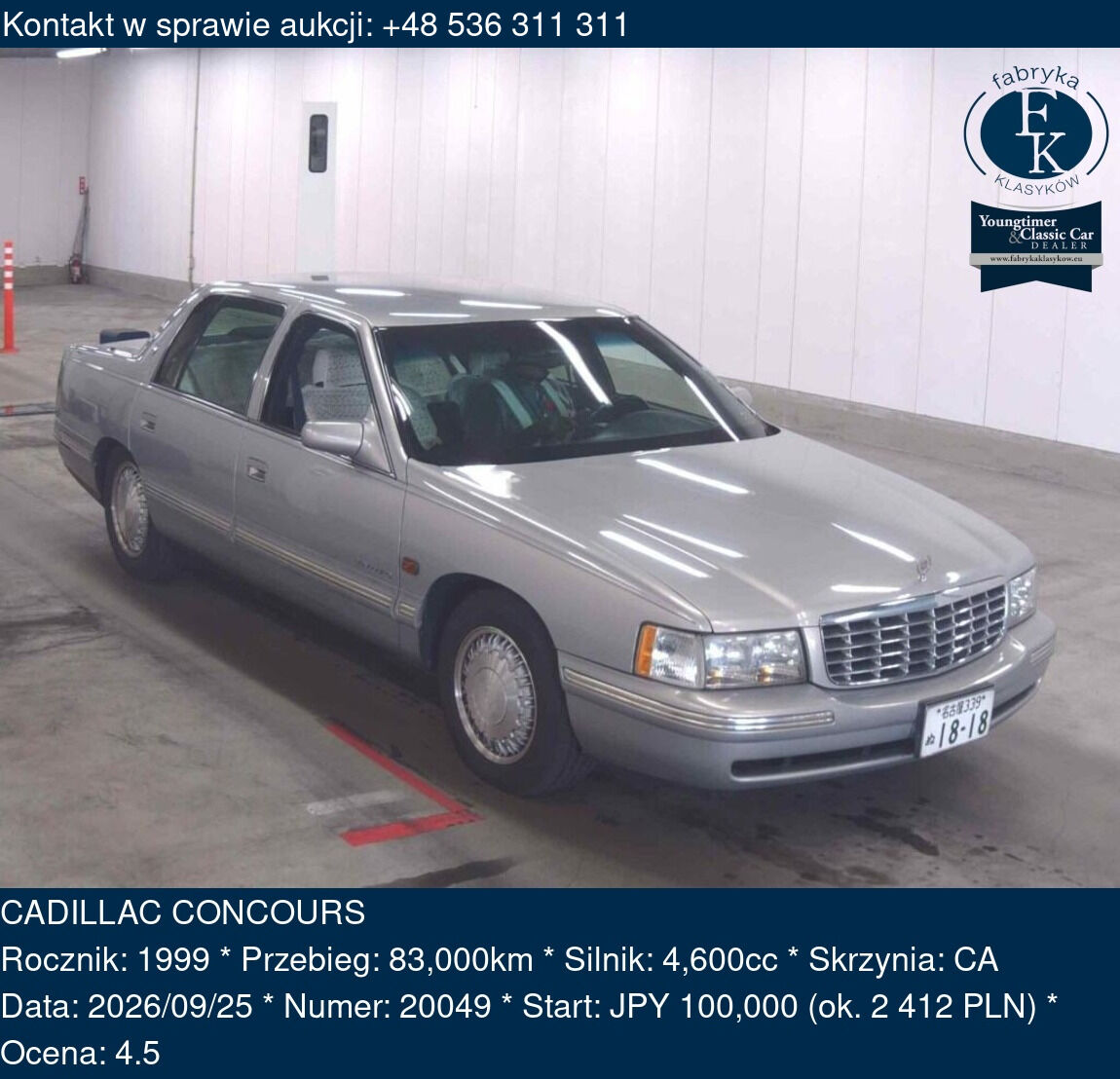 CADILLAC CONCOURS 1999 - zdjęcie 2