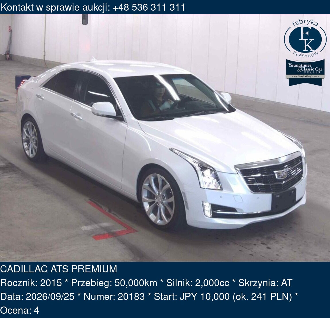 CADILLAC ATS PREMIUM 2015 - zdjęcie 2