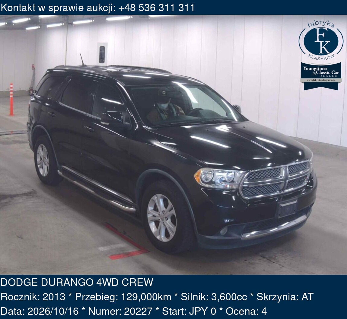 DODGE DURANGO 4WD CREW 2013 - zdjęcie 2