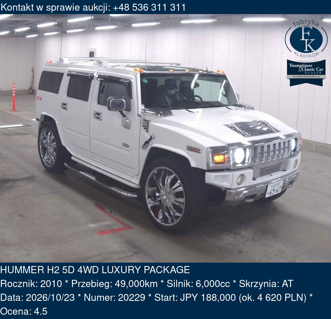 HUMMER H2 5D 4WD LUXURY PACKAGE 2010 - zdjęcie 2