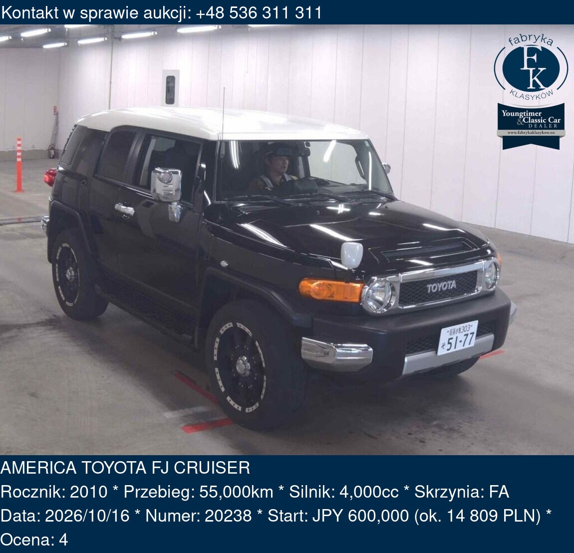 AMERICA TOYOTA FJ CRUISER 2010 - zdjęcie 2