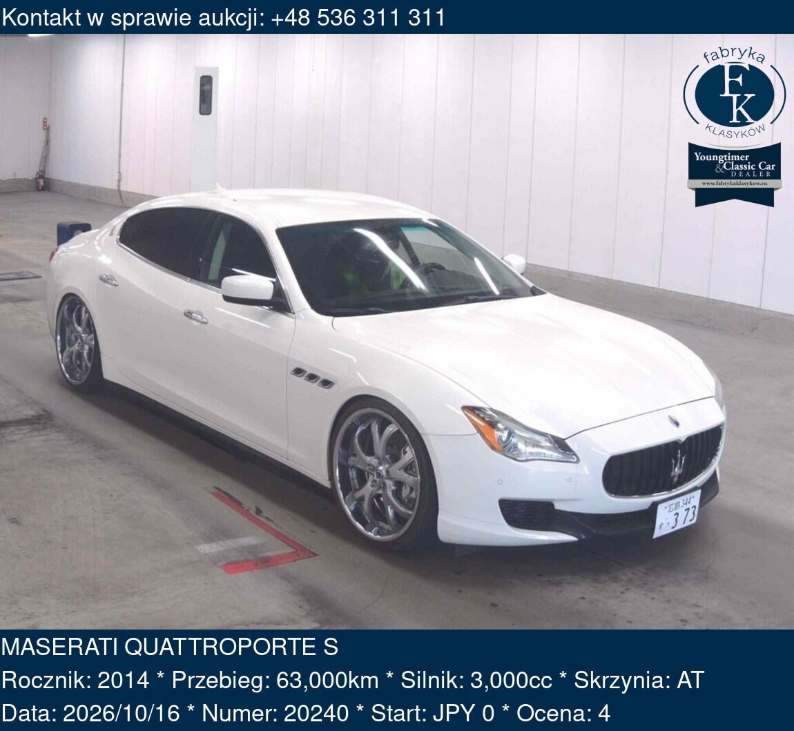 MASERATI QUATTROPORTE S 2014 - zdjęcie 2