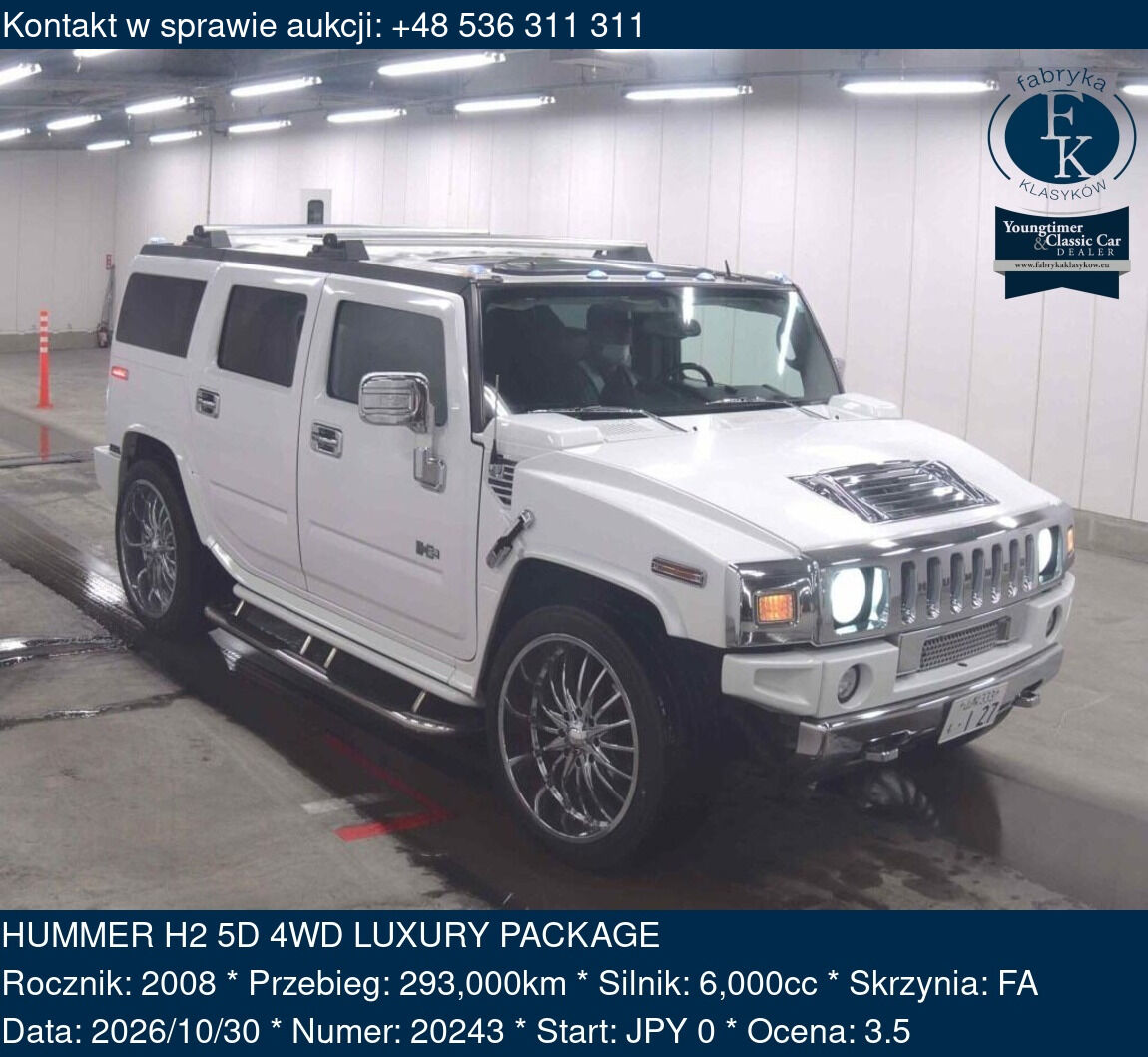 HUMMER H2 5D 4WD LUXURY PACKAGE 2008 - zdjęcie 2