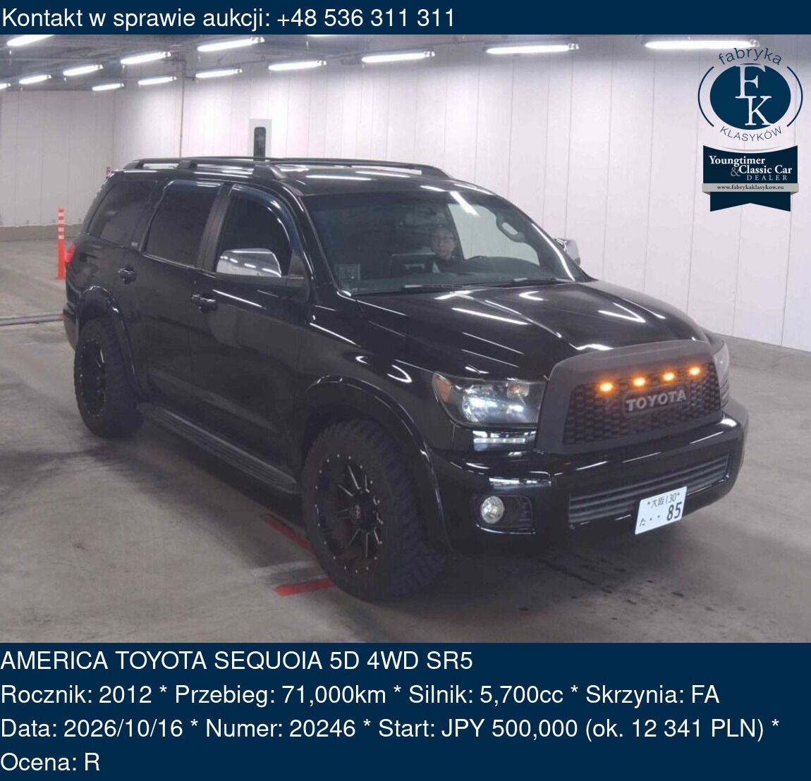AMERICA TOYOTA SEQUOIA 5D 4WD SR5 2012 - zdjęcie 2