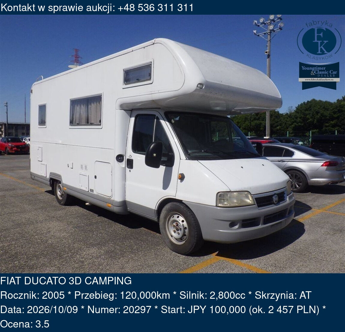 FIAT DUCATO 3D CAMPING 2005 - zdjęcie 2