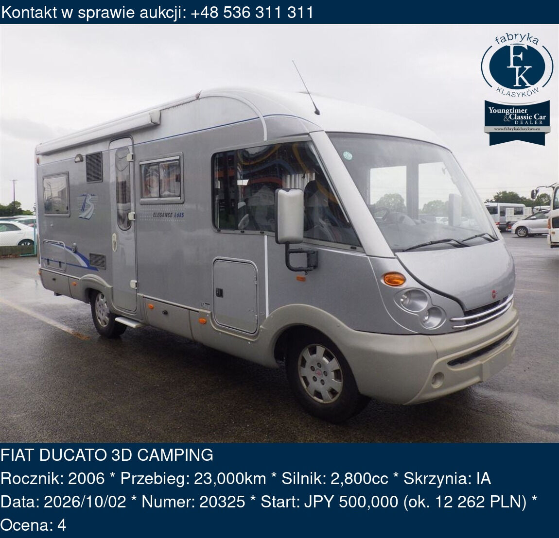 FIAT DUCATO 3D CAMPING 2006 - zdjęcie 2