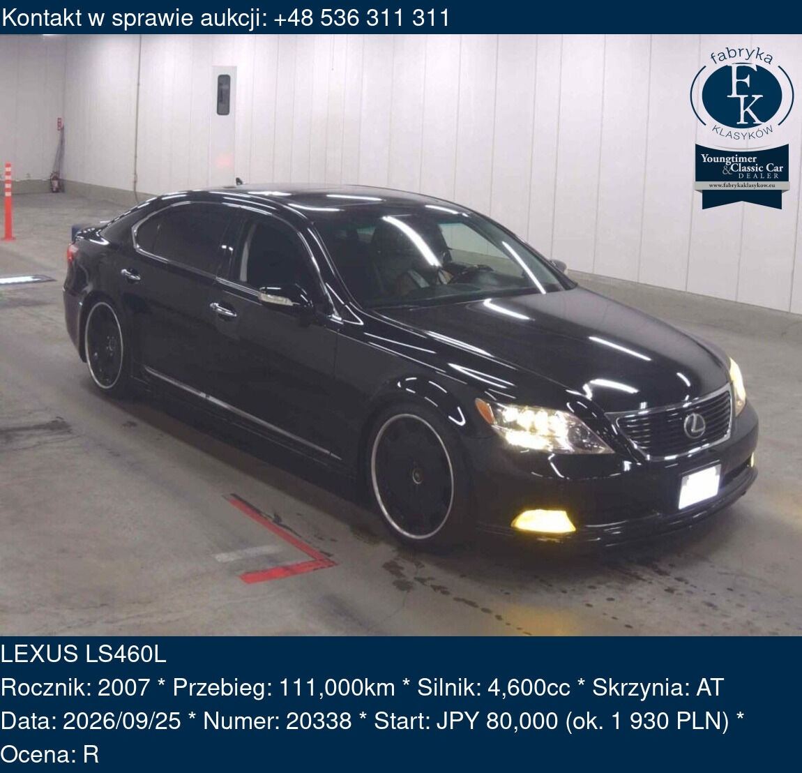 LEXUS LS460L 2007 - zdjęcie 2