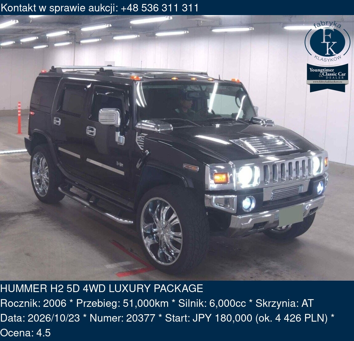 HUMMER H2 5D 4WD LUXURY PACKAGE 2006 - zdjęcie 2