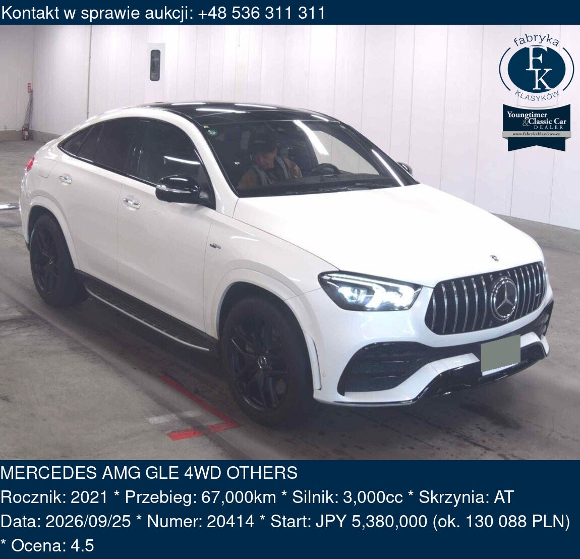MERCEDES AMG GLE 4WD OTHERS 2021 - zdjęcie 2