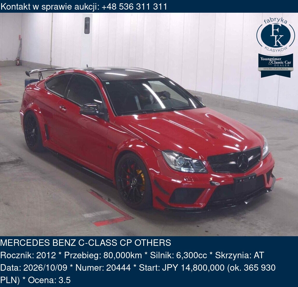 MERCEDES BENZ C-CLASS CP OTHERS 2012 - zdjęcie 2