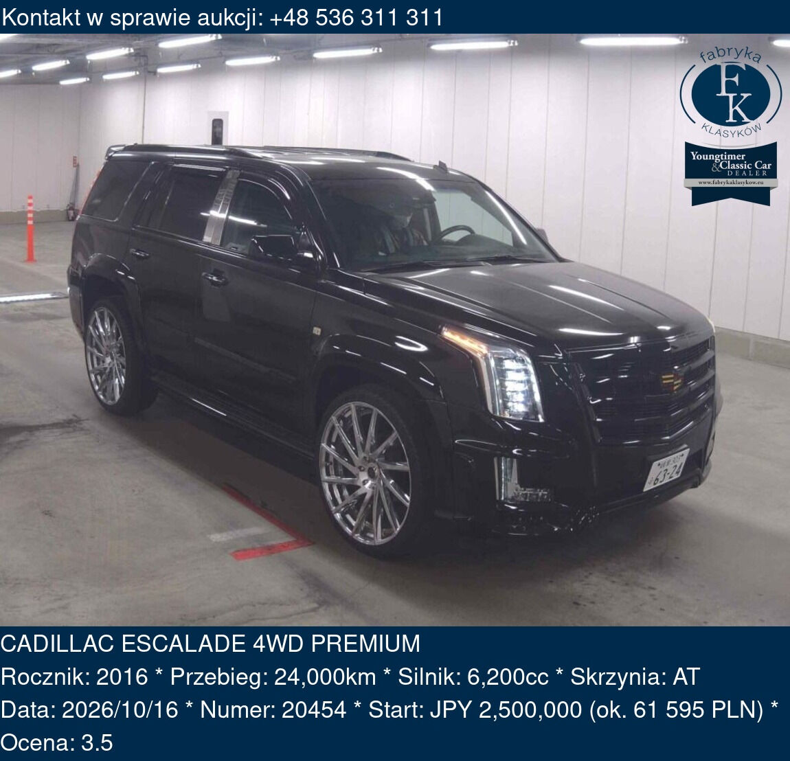 CADILLAC ESCALADE 4WD PREMIUM 2016 - zdjęcie 2