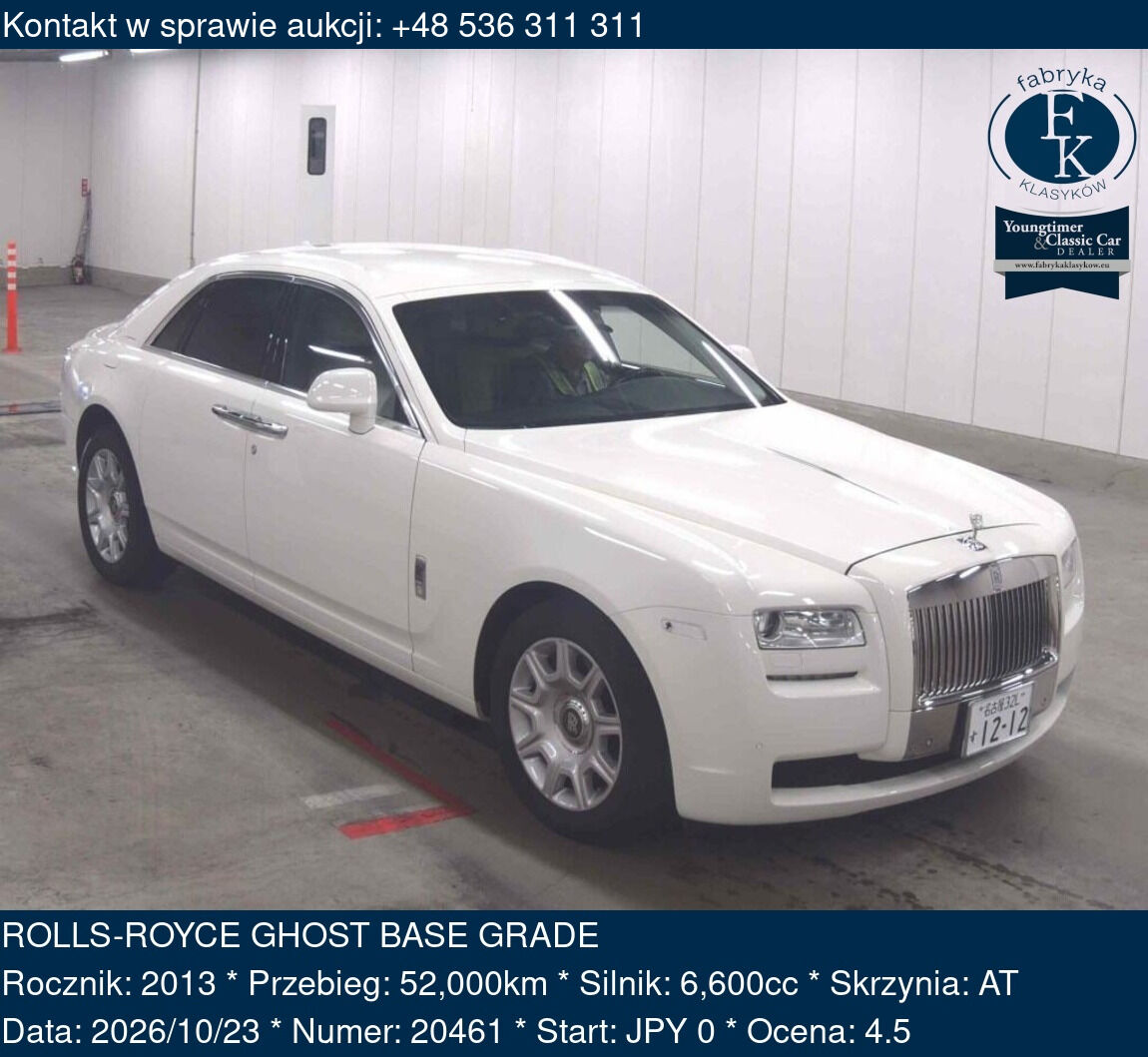 ROLLS-ROYCE GHOST BASE GRADE 2013 - zdjęcie 2