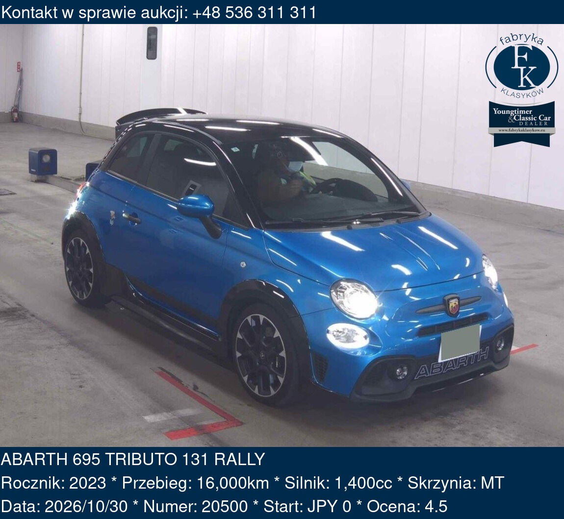 ABARTH 695 TRIBUTO 131 RALLY 2023 - zdjęcie 2