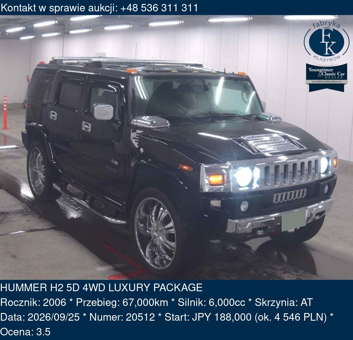 HUMMER H2 5D 4WD LUXURY PACKAGE 2006 - zdjęcie 2