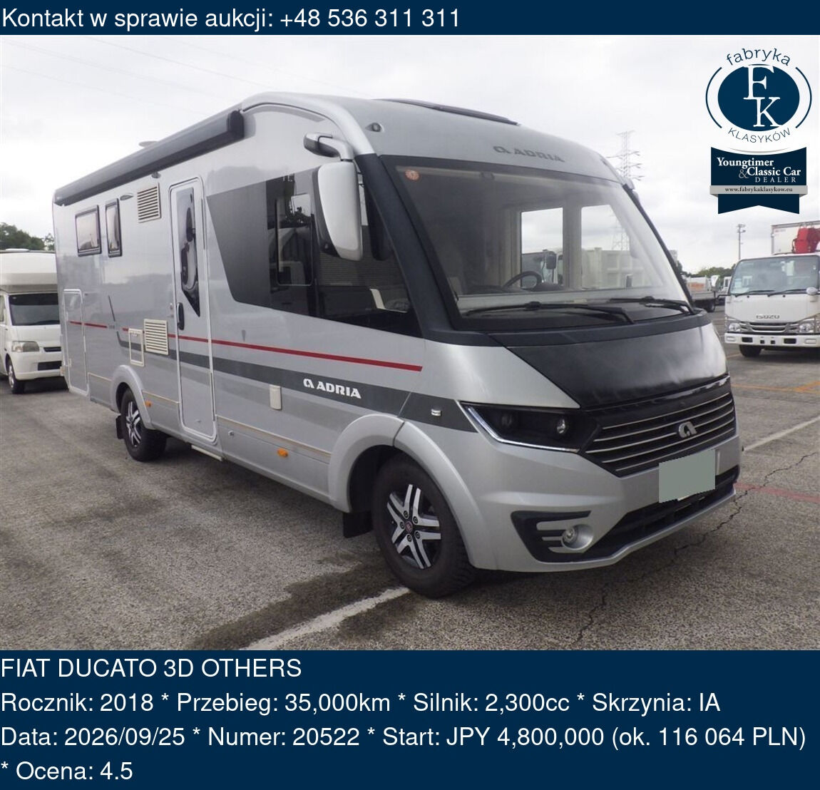 FIAT DUCATO 3D OTHERS 2018 - zdjęcie 2