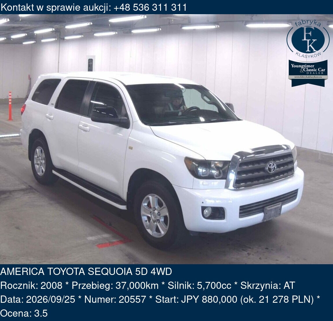 AMERICA TOYOTA SEQUOIA 5D 4WD 2008 - zdjęcie 2