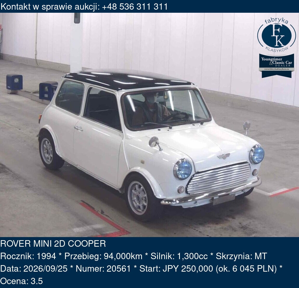 ROVER MINI 2D COOPER 1994 - zdjęcie 2