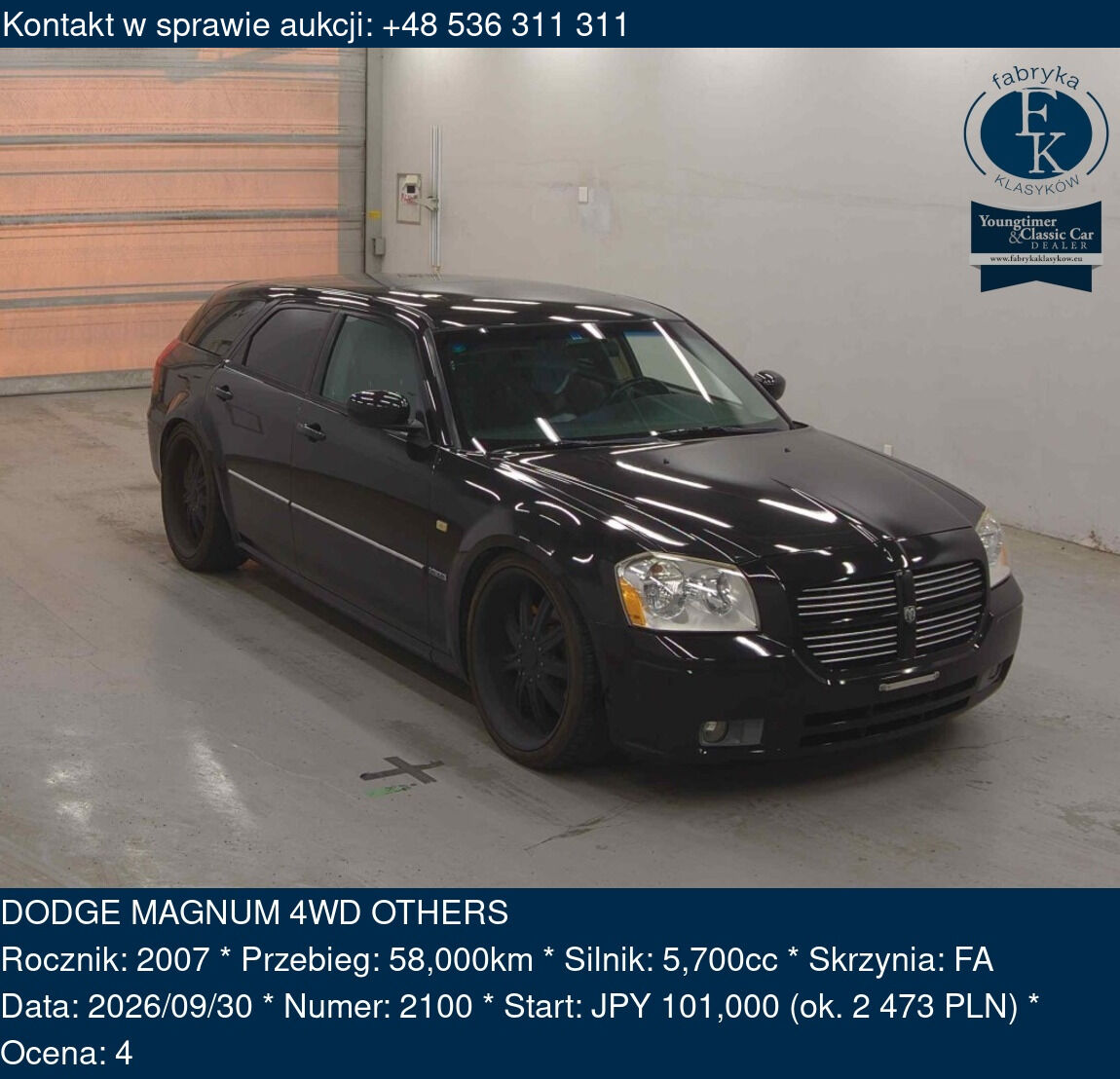 DODGE MAGNUM 4WD OTHERS 2007 - zdjęcie 2