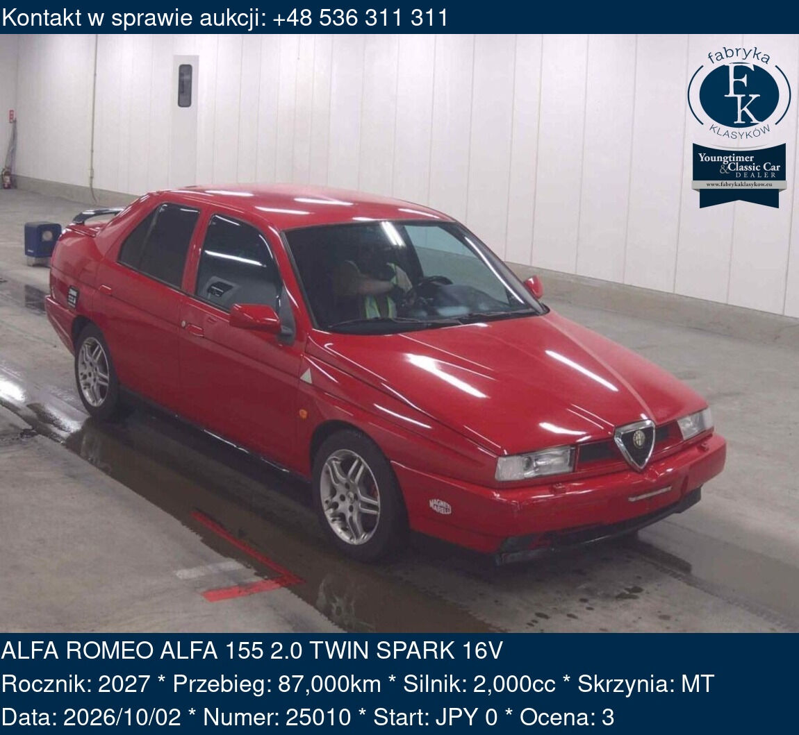 ALFA ROMEO ALFA 155 2.0 TWIN SPARK 16V 2027 - zdjęcie 2