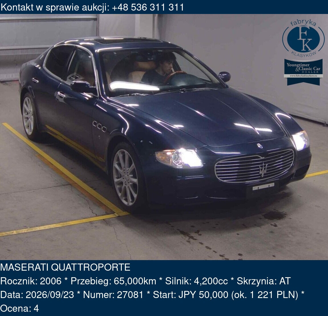 MASERATI QUATTROPORTE 2006 - zdjęcie 2