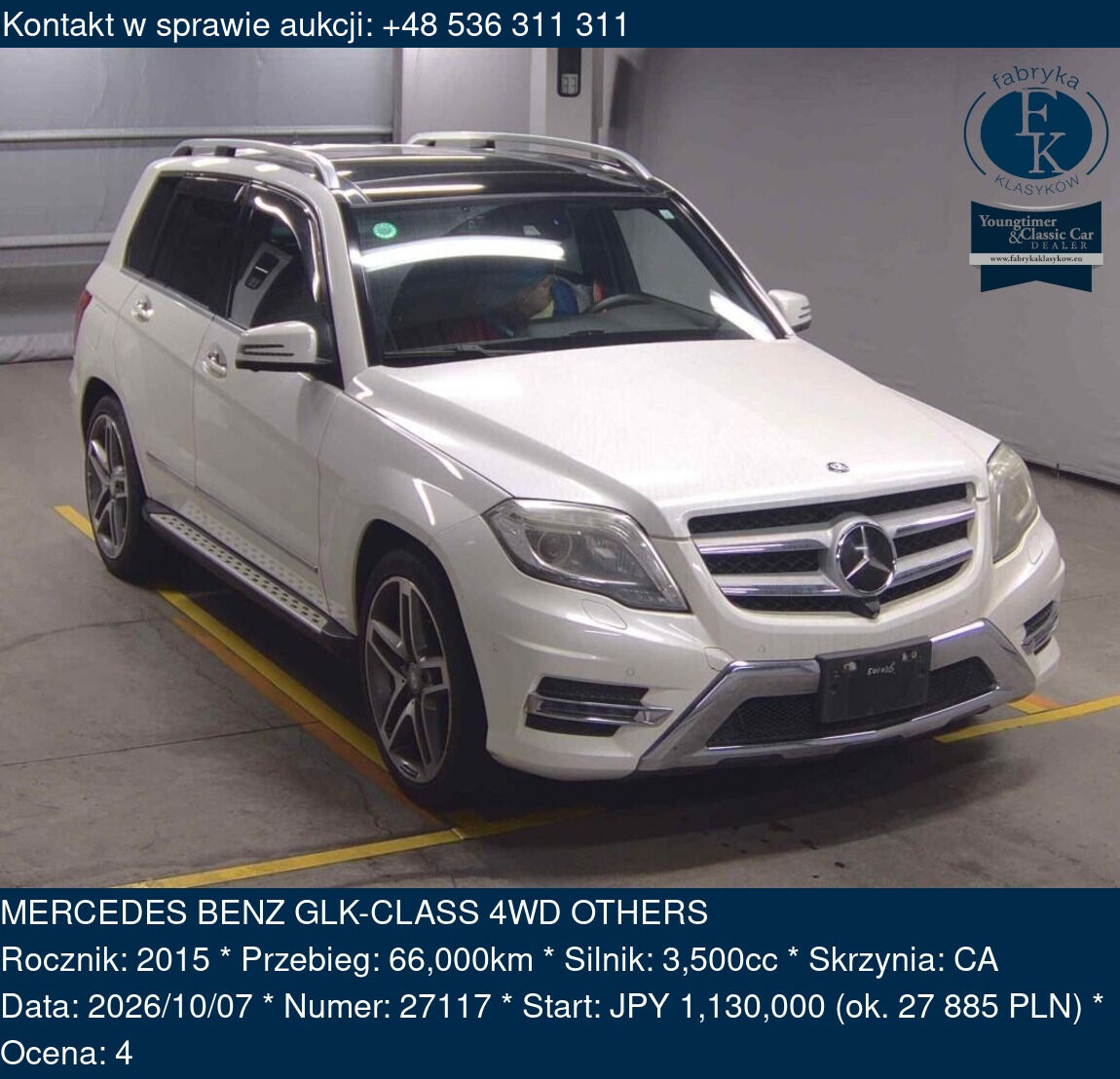 MERCEDES BENZ GLK-CLASS 4WD OTHERS 2015 - zdjęcie 2